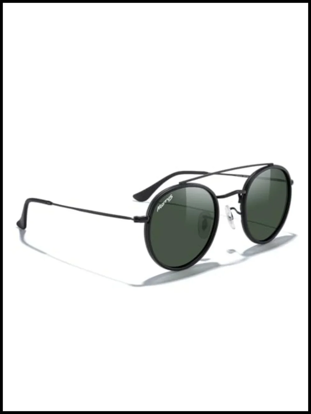 Retro Round Polarized Sunglasses - Unisex Double Bridge